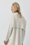 Cable Sweater Scarf - Cream