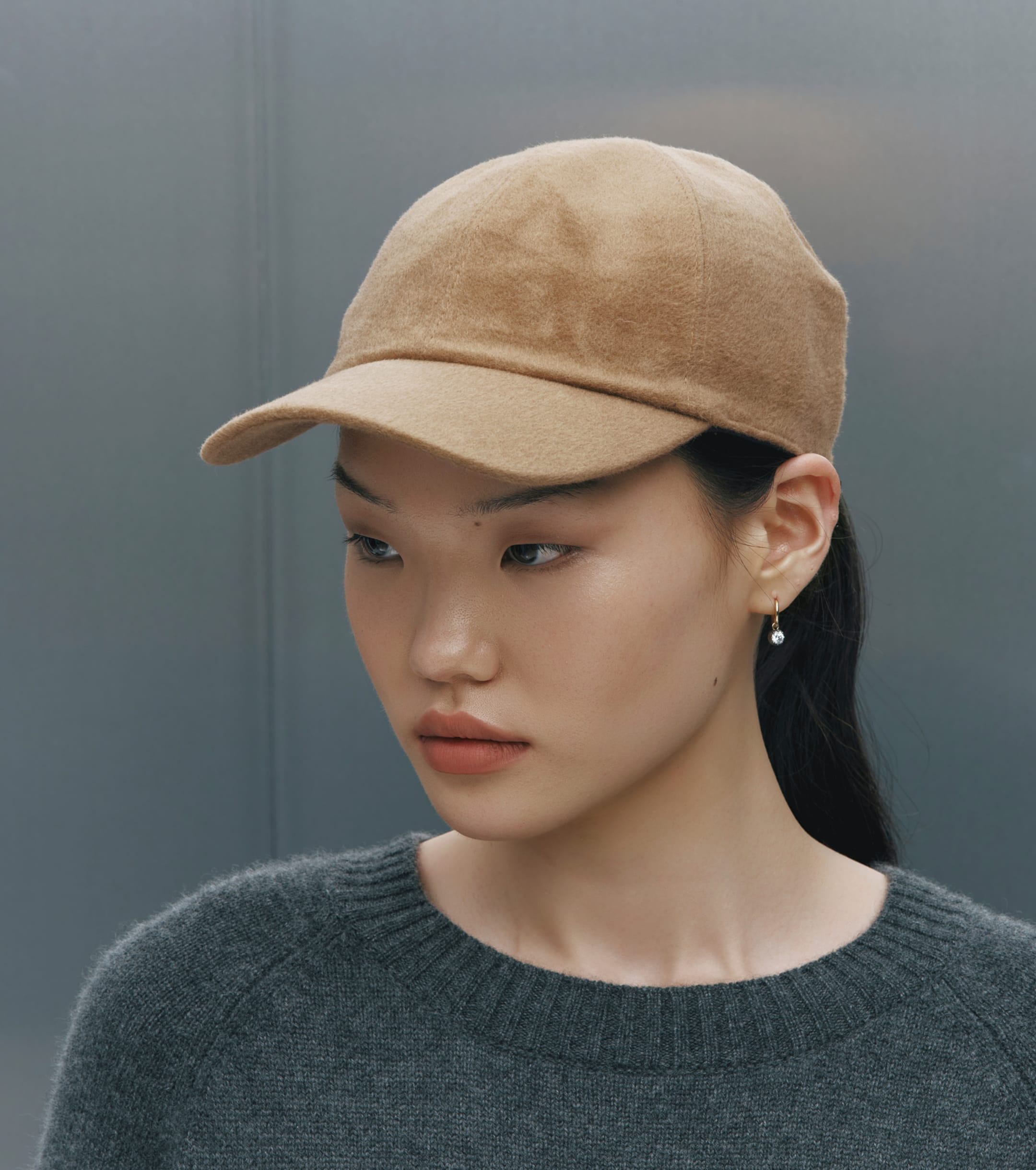 Cashmere Cap - Camel