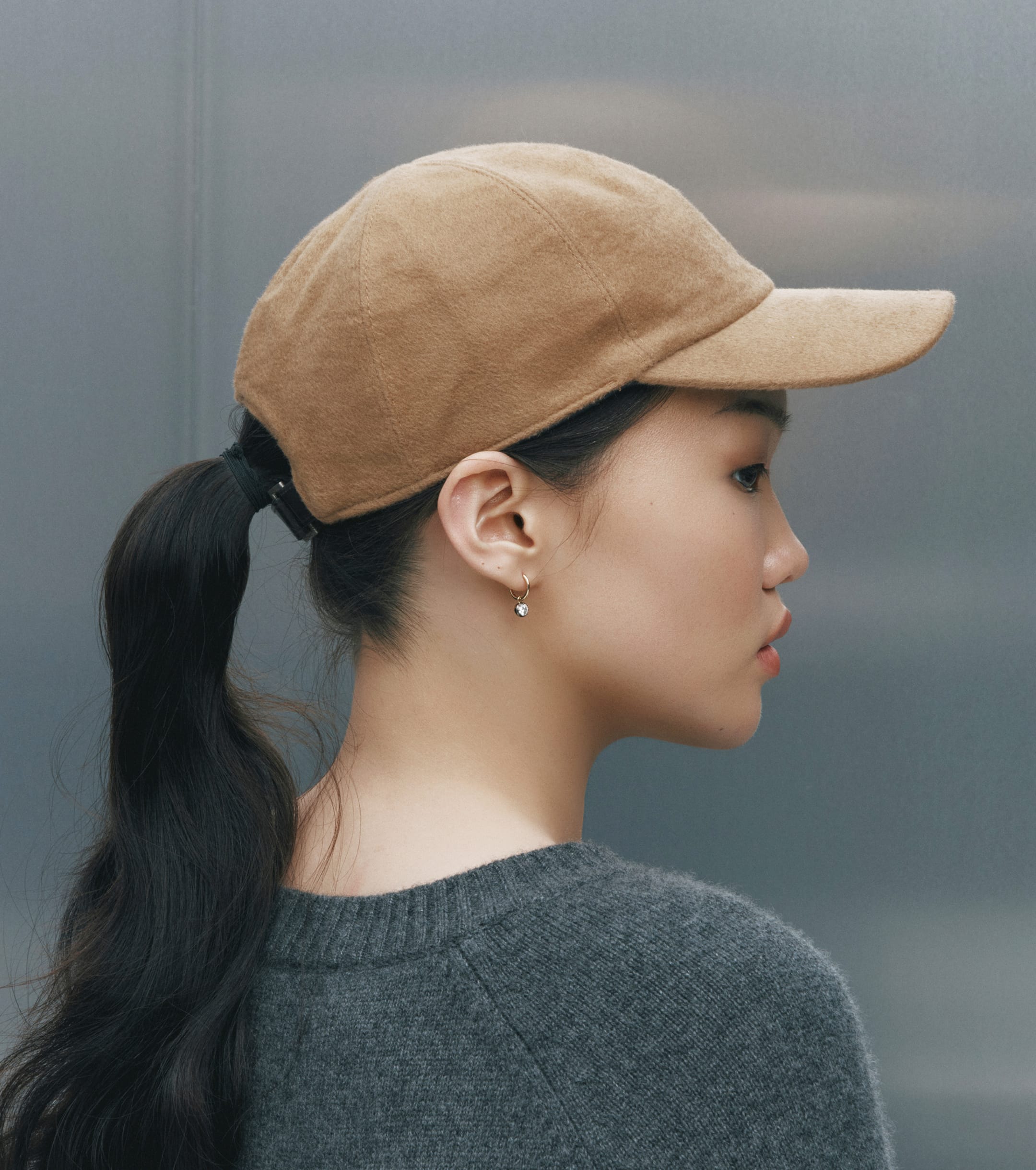 Cashmere Cap - Camel