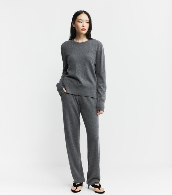 Baby Cashmere Crew Neck Sweater - Graphite