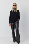 Relaxed Cashmere V Sweater - Black