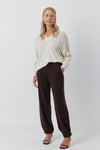 Relaxed Cashmere V Sweater - Cream