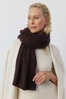  Cashmere Travel Wrap & Bag - Cacao