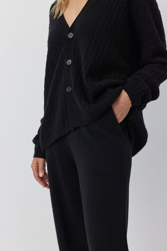 Cashmere Trouser - Black