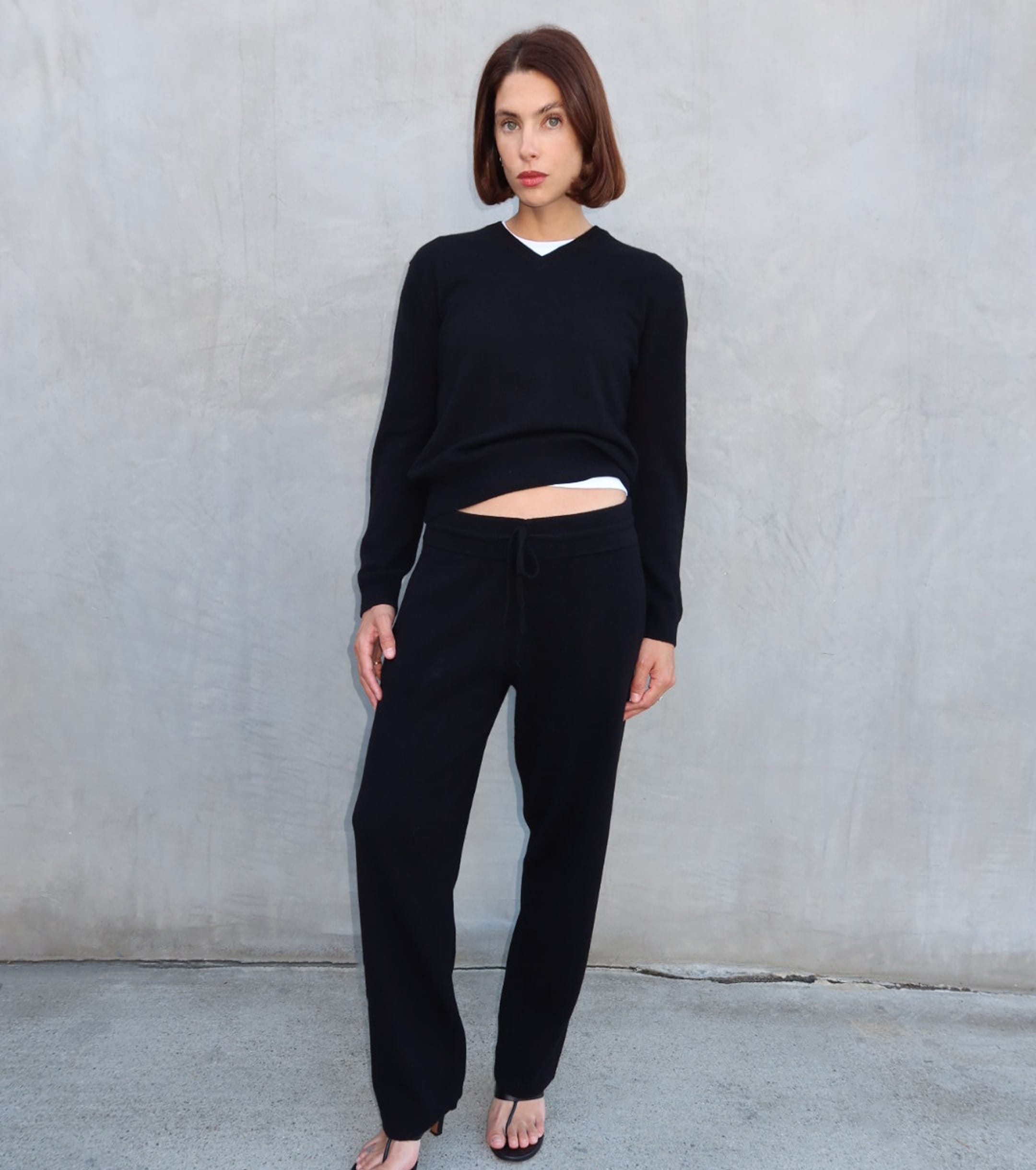 Cashmere Trouser - Black