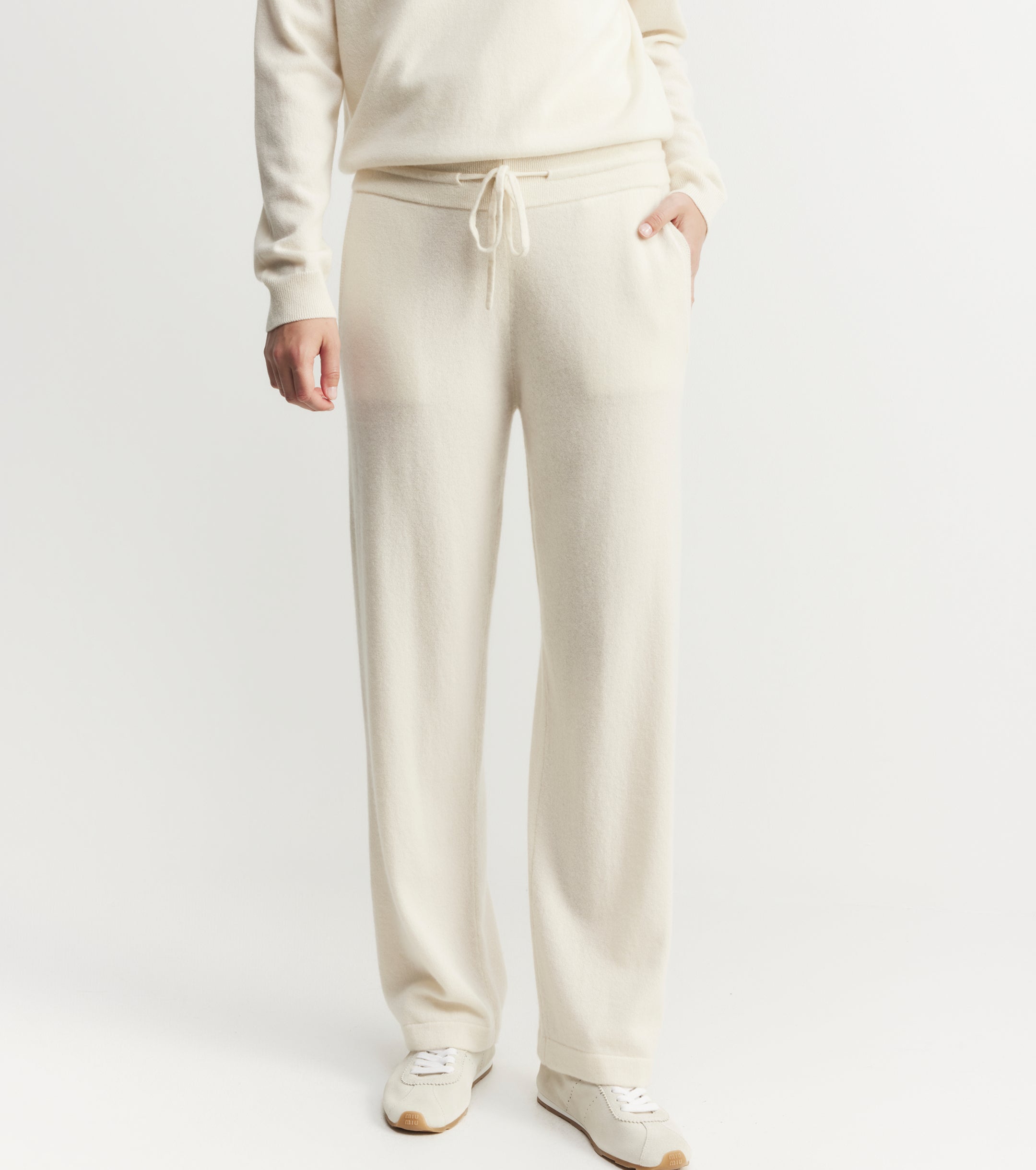 Cashmere Trouser - Cream