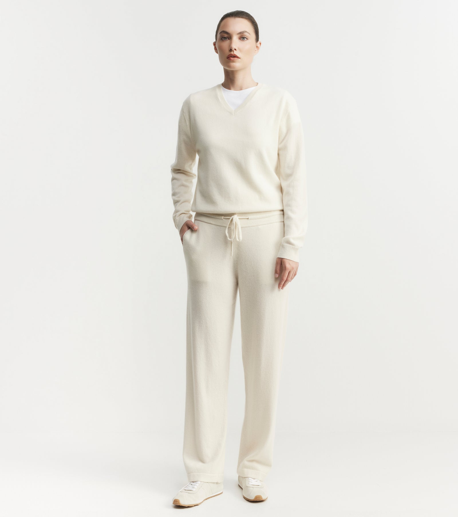 Cashmere Trouser - Cream