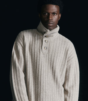 Cashmere Chunky Polo - Birch