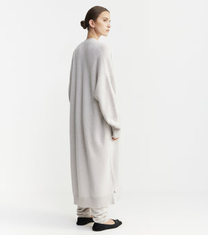 Cloud Cashmere Long Cardigan - Pebble