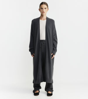Cloud Cashmere Long Cardigan - Steel