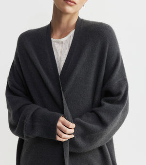 Cloud Cashmere Long Cardigan - Steel