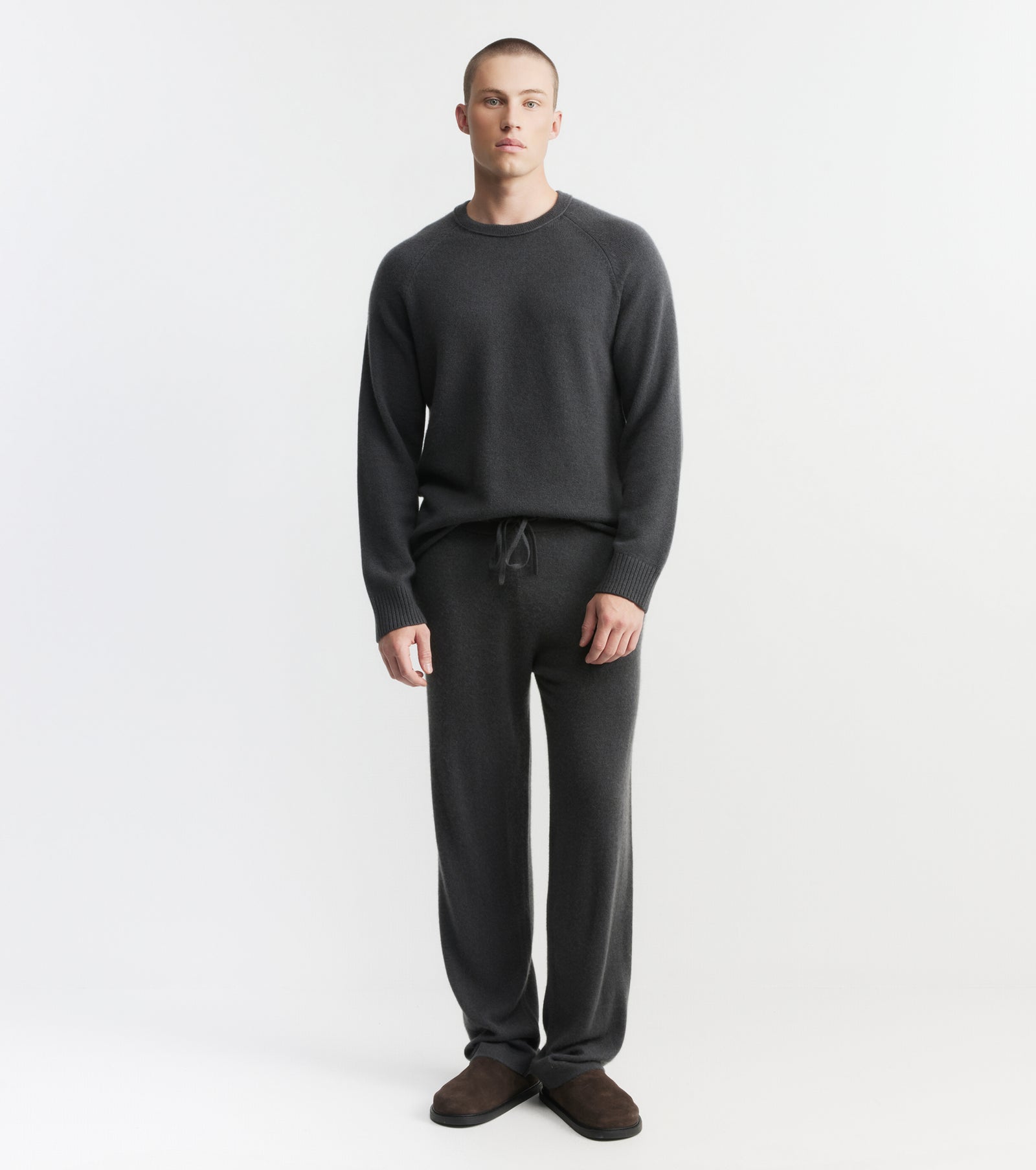 Cloud Cashmere Trouser - Steel