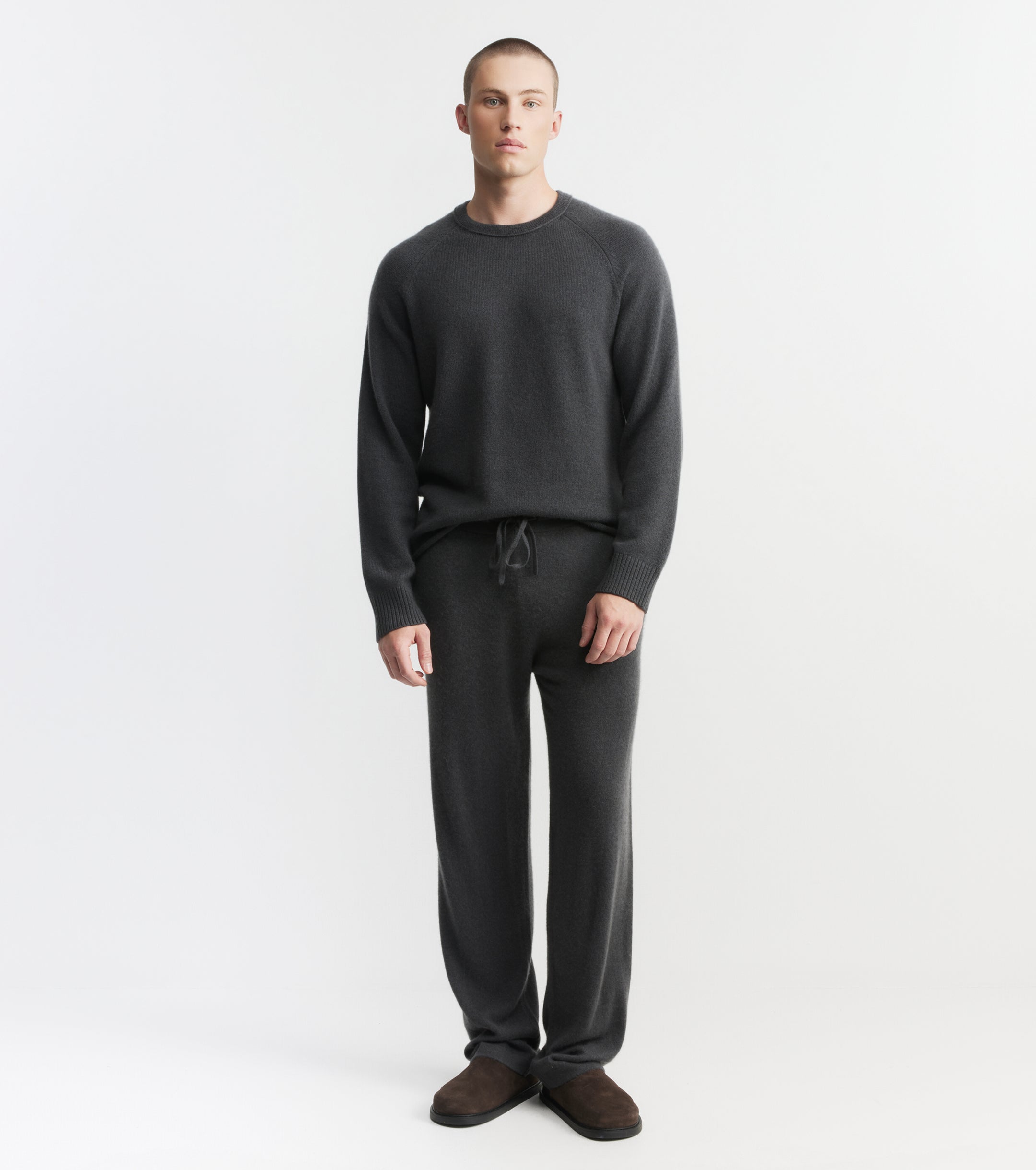 Cloud Cashmere Trouser - Steel