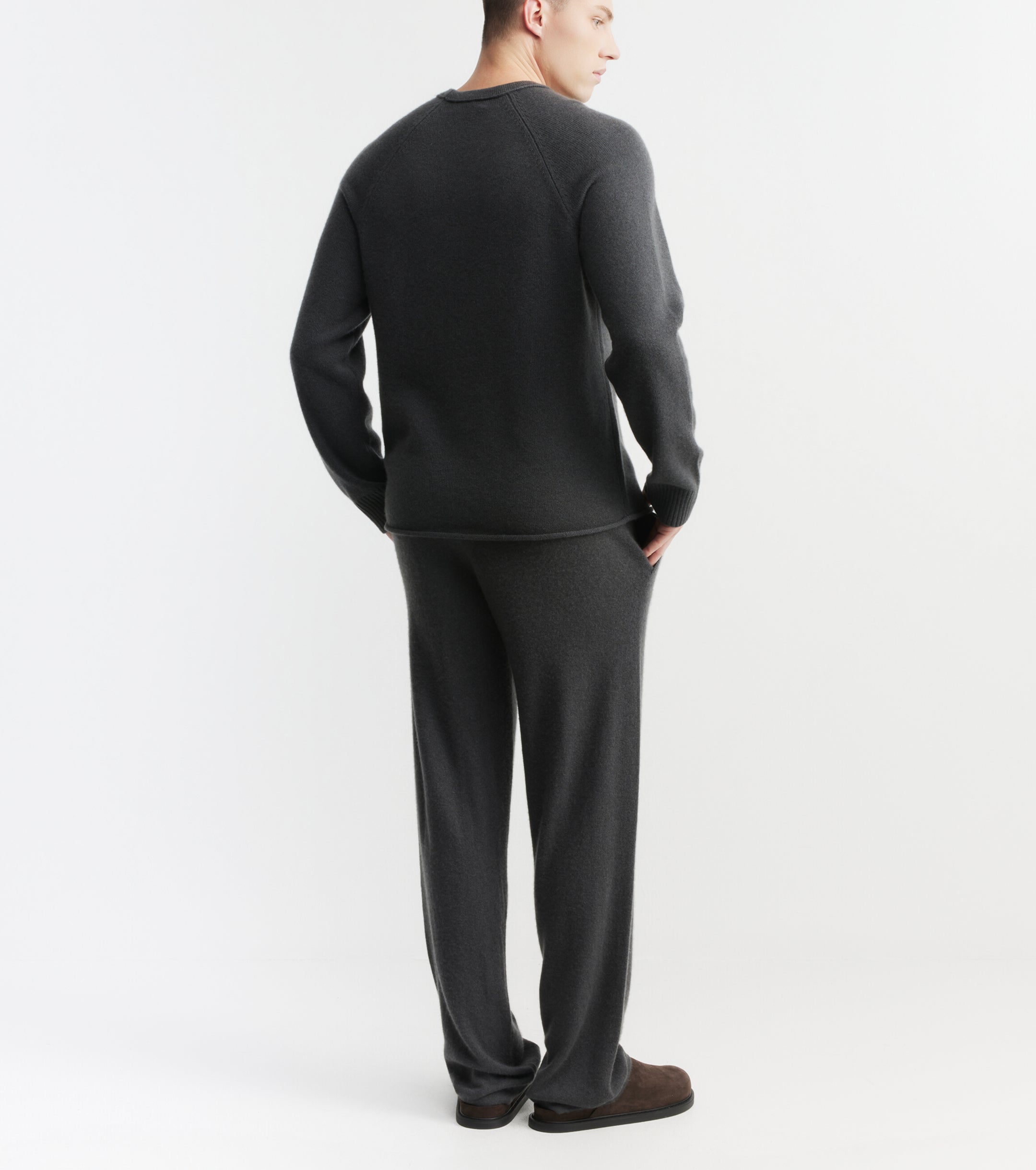 Cloud Cashmere Trouser - Steel
