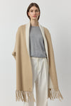 Cashmere Double Sided Jacket - Camel/Cream