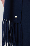 Cashmere Double Sided Jacket - Navy/Cream