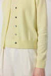 Essential Cashmere V Cardigan - Lemon