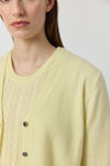 Cashmere Cable Tank - Lemon