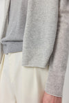 Essential Cashmere Featherweight Cardigan - Grey Melange