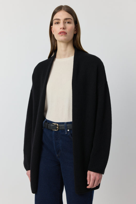 Luxe Cashmere Cardigan - Black