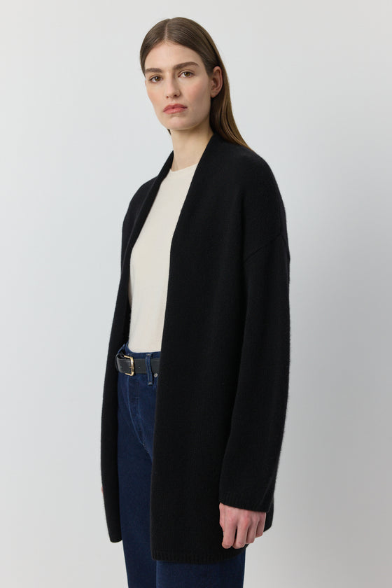 Luxe Cashmere Cardigan - Black