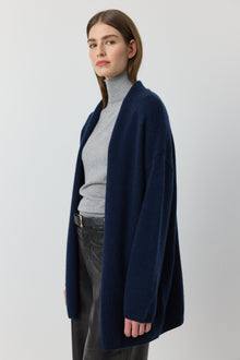  Luxe Cashmere Cardigan - Navy