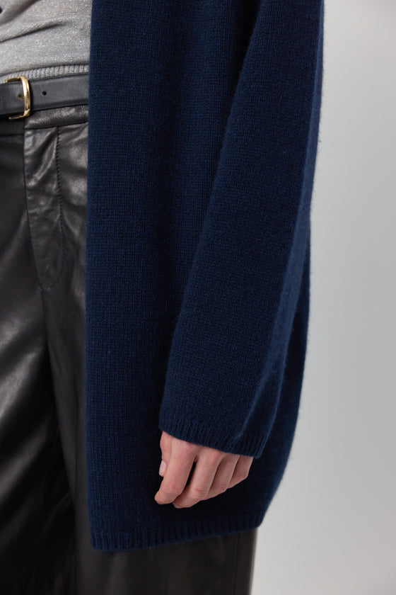 Luxe Cashmere Cardigan - Navy