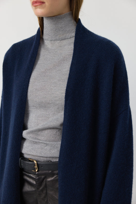 Luxe Cashmere Cardigan - Navy