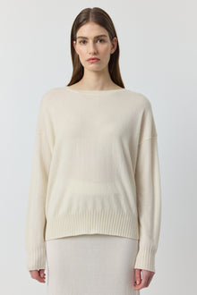  Essential Cashmere Relaxed Crewneck - Cream