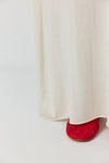 Cashmere Silk Aline Skirt - Cream