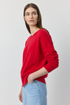 Essential Cashmere Relaxed Crewneck - Red