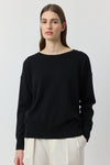 Essential Cashmere Relaxed Crewneck - Black