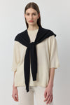 Cashmere Sweater Scarf - Black