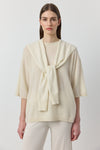 Cashmere Sweater Scarf - Cream