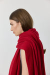 Cashmere Travel Wrap & Bag - Red