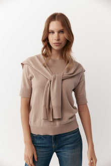  Cashmere Sweater Scarf - Stone