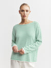 Breton Long Sleeve Tee - White/Green