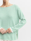 Breton Long Sleeve Tee - White/Green