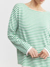 Breton Long Sleeve Tee - White/Green