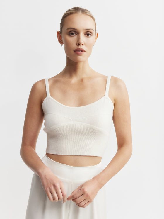 Cashmere Bralette - Cream