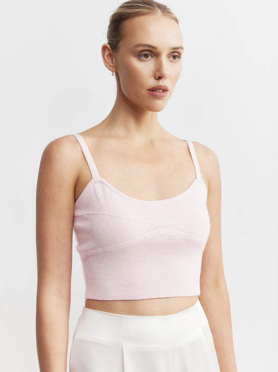 Cashmere Bralette - Pale Pink