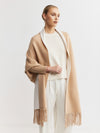 Cashmere Double Sided Jacket - Camel/Cream