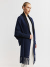 Cashmere Double Sided Jacket - Navy/Black