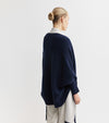 Cashmere Double Sided Jacket - Navy/Cream