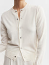 Essential Cashmere Crew Cardigan - Cream