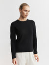 Essential Cashmere Crew Sweater - Black