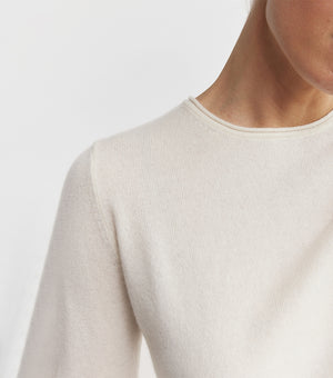 Essential Cashmere Crew Sweater - Cream