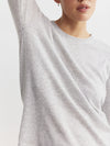 Essential Cashmere Crew Sweater - Grey Melange