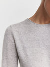 Essential Cashmere Crew Sweater - Grey Melange