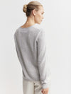 Essential Cashmere Crew Sweater - Grey Melange